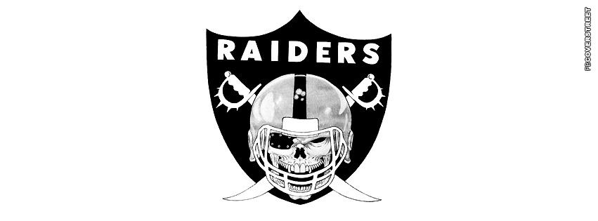 Oakland Raiders Skull Logo  Facebook cover
