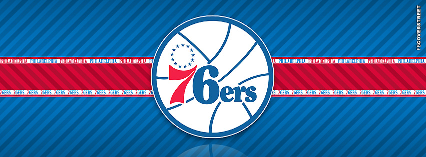 Philadelphia 76ers Striped Facebook cover
