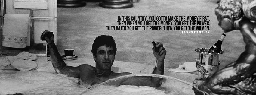 Scarface Money Power Women Facebook cover