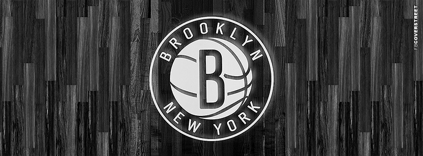 Brooklyn Nets Court Floor Logo  Facebook cover