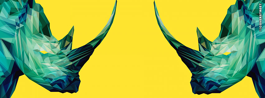 Polygon Rhino Face Off  Facebook cover