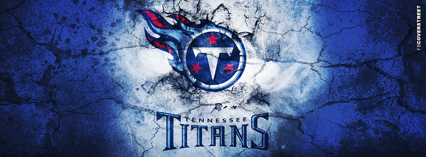 Tennessee Titans Grunged Logo  Facebook cover