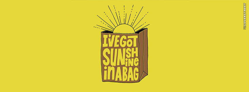 Ive Got Sunshine In A Bag Mumford and Sons  Facebook cover