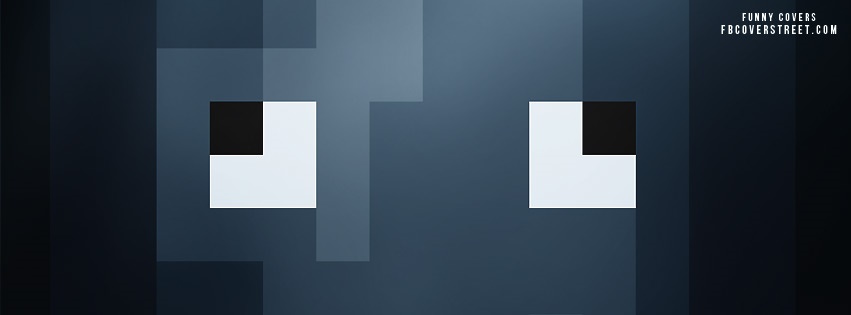 Minecraft Squid Face Facebook cover