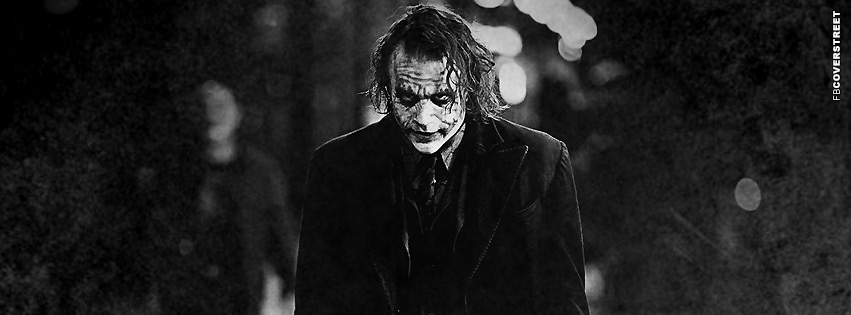 Heath Ledger The Joker Photograph Facebook cover