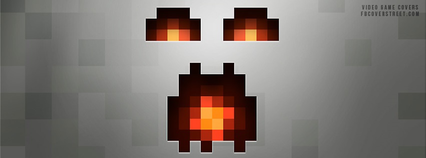 Minecraft Ghost Face Facebook cover