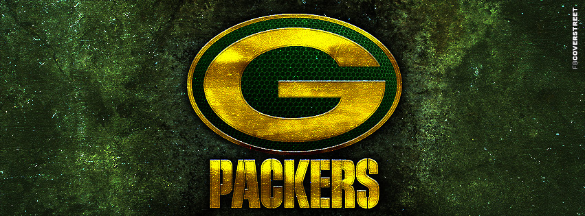 Green Bay Packers Grunge Logo  Facebook cover