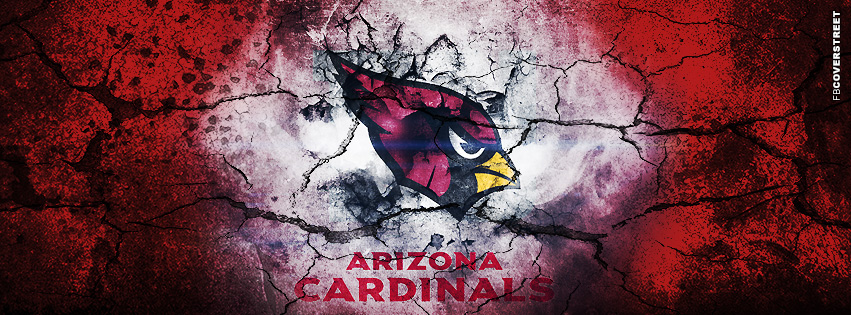 Arizona Cardinals Grunged Logo  Facebook cover