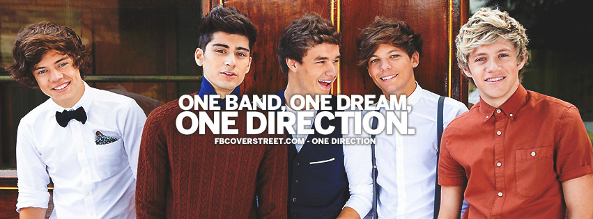 One Band One Dream One Direction Quote Facebook cover