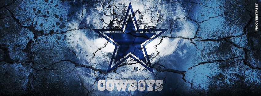 Dallas Cowboys Grunged Logo  Facebook cover