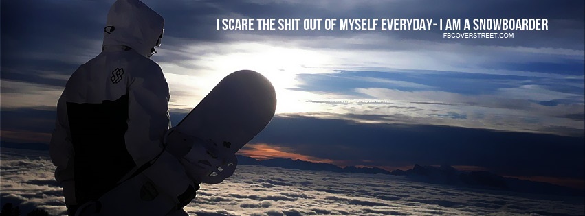 I Am A Snowboarder Facebook cover