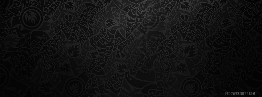 Black Label Wild Text Pattern Facebook cover