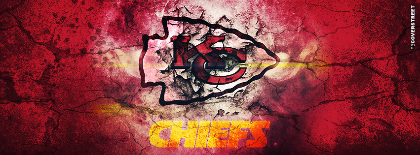 Kansas City Chiefs Grunged Logo Facebook cover