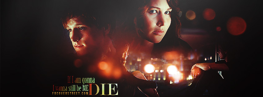 Katniss and Peeta Hunger Games Facebook cover