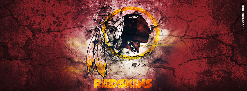 Washington Redskins Grunged Logo Facebook cover
