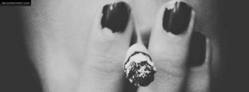 Female Smoking a Cigarette Facebook Cover