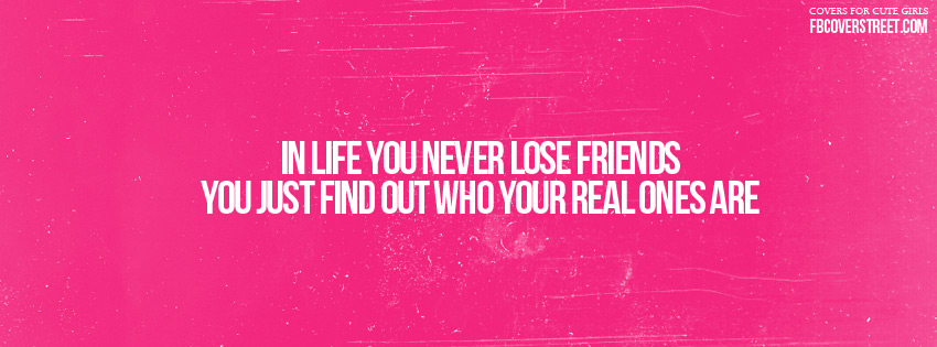 Real Friends In Life Facebook Cover