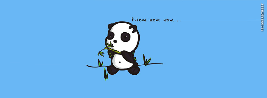 Nom Nom Nom Panda Bamboo  Facebook Cover