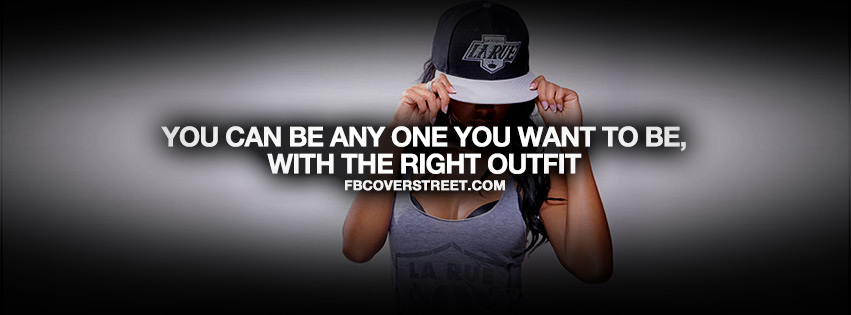 With The Right Outfit Quote Wallpaper