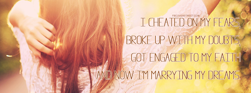 I Cheated On My Fears Quote Wallpaper