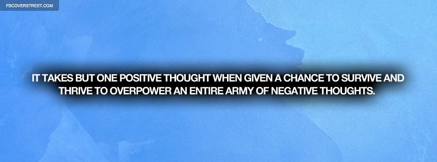 One Positive Thought Quote Wallpaper