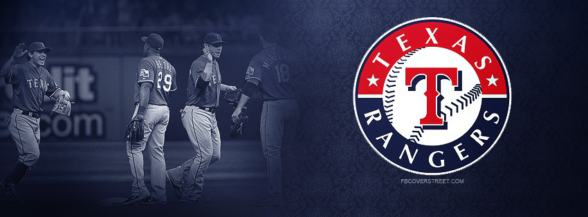 Texas Rangers Team & Logo Blue Wallpaper