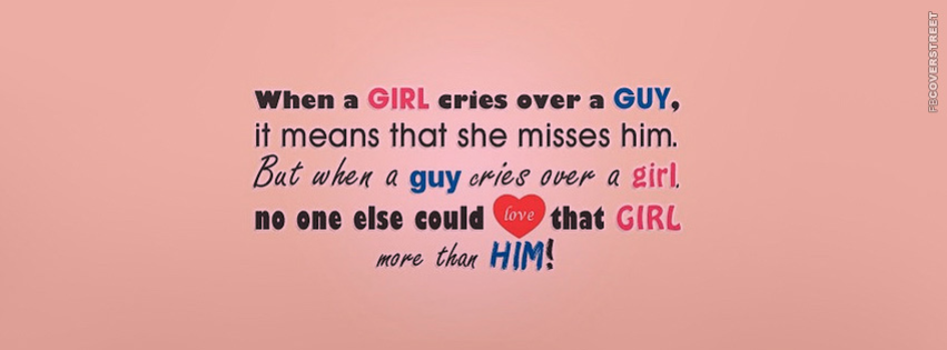 When A Girl Cries Over A Guy  Picture