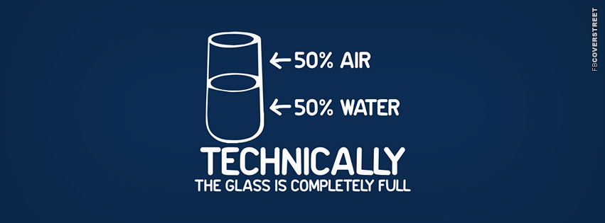 Technically The Glass Is Completely Full  Wallpaper