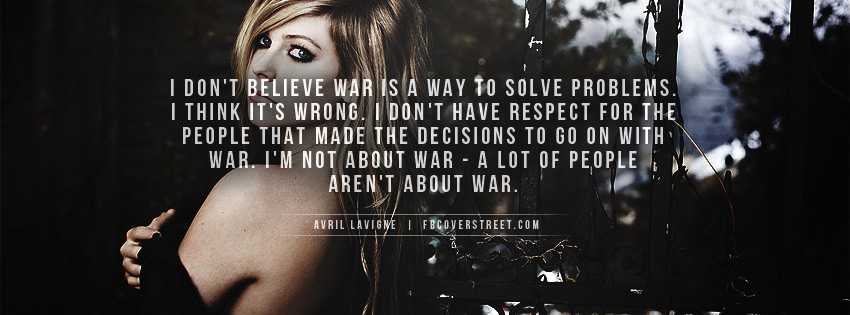 Avril Lavigne War Picture
