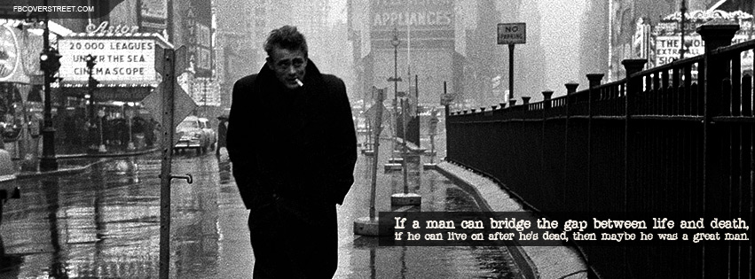 James Dean Great Man Quote Wallpaper