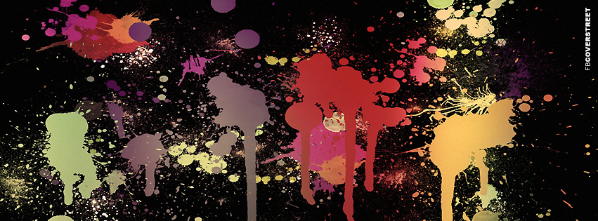 Splattered and Splashed Paint  Wallpaper
