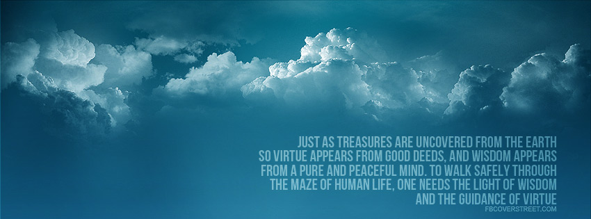 Buddah Guidance of Virtue Quote Wallpaper