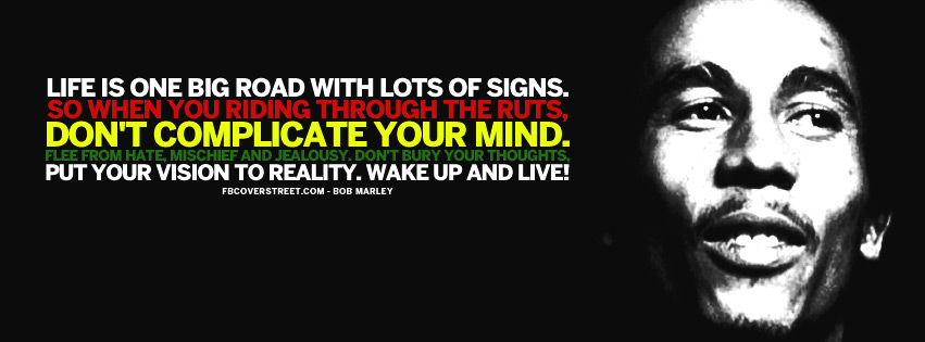 Dont Complicate Your Mind Bob Marley Quote Wallpaper