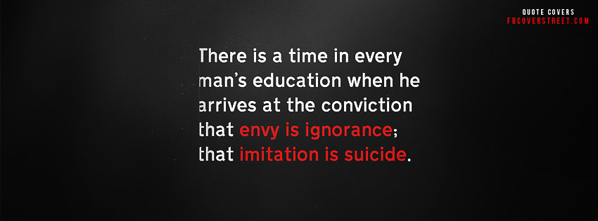 Immitation Is Suicide Wallpaper