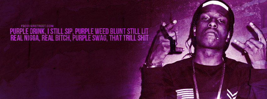 Asap Rocky Purple Everything Quote Wallpaper