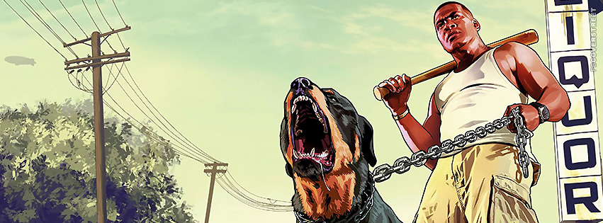GTA Franklin and Chop Wallpaper