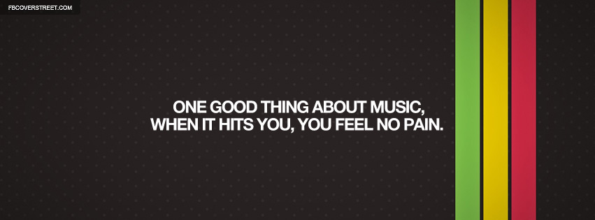 One Good Thing About Music Bob Marley Quote Wallpaper