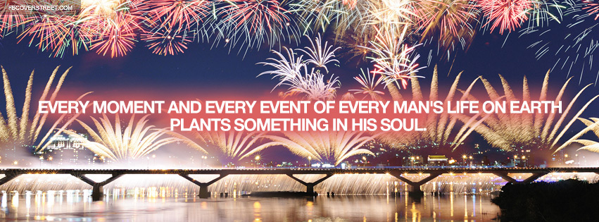 Every Moment and Every Event Quote Wallpaper
