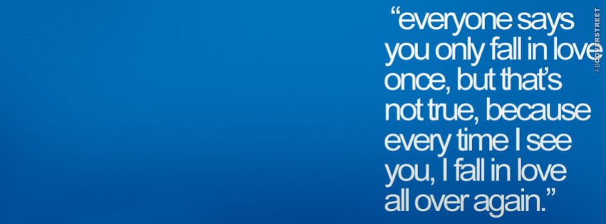Everyone Says You Fall In Love Once  Wallpaper