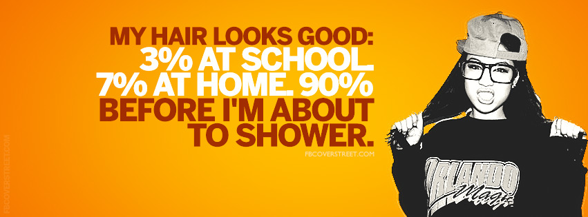 My Hair Looks Good Quote Wallpaper