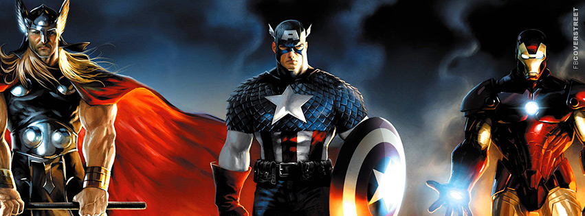Thor Ironman and Captain America Artwork  Wallpaper