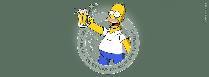 Homer The Cause and Solution to Lifes Problems Cover  Wallpaper