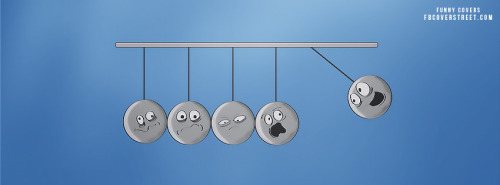Newton's Cradle Faces Facebook Cover